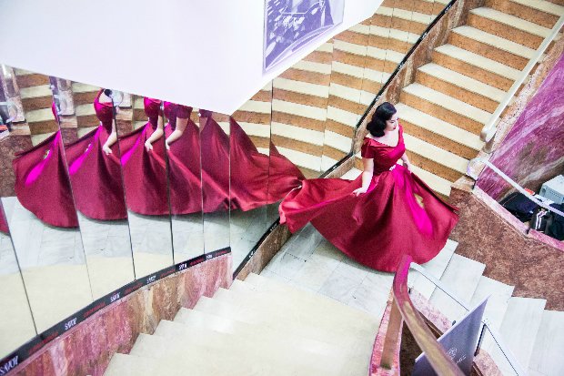 Silvie na říjnové přehlídce značky Femme Fatale Dress